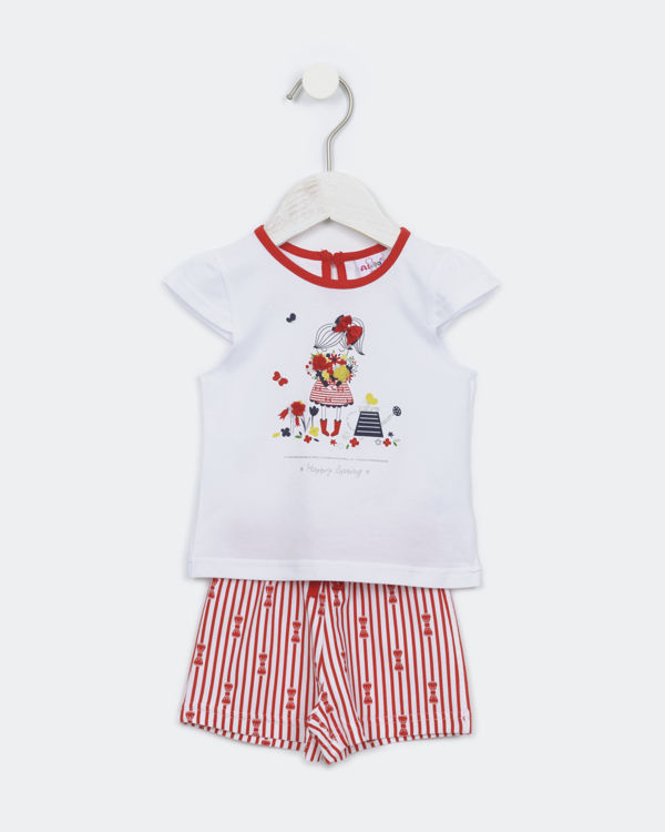 Picture of C1959 GIRLS COTTON TWO-PIECE SET WITH SHORTS